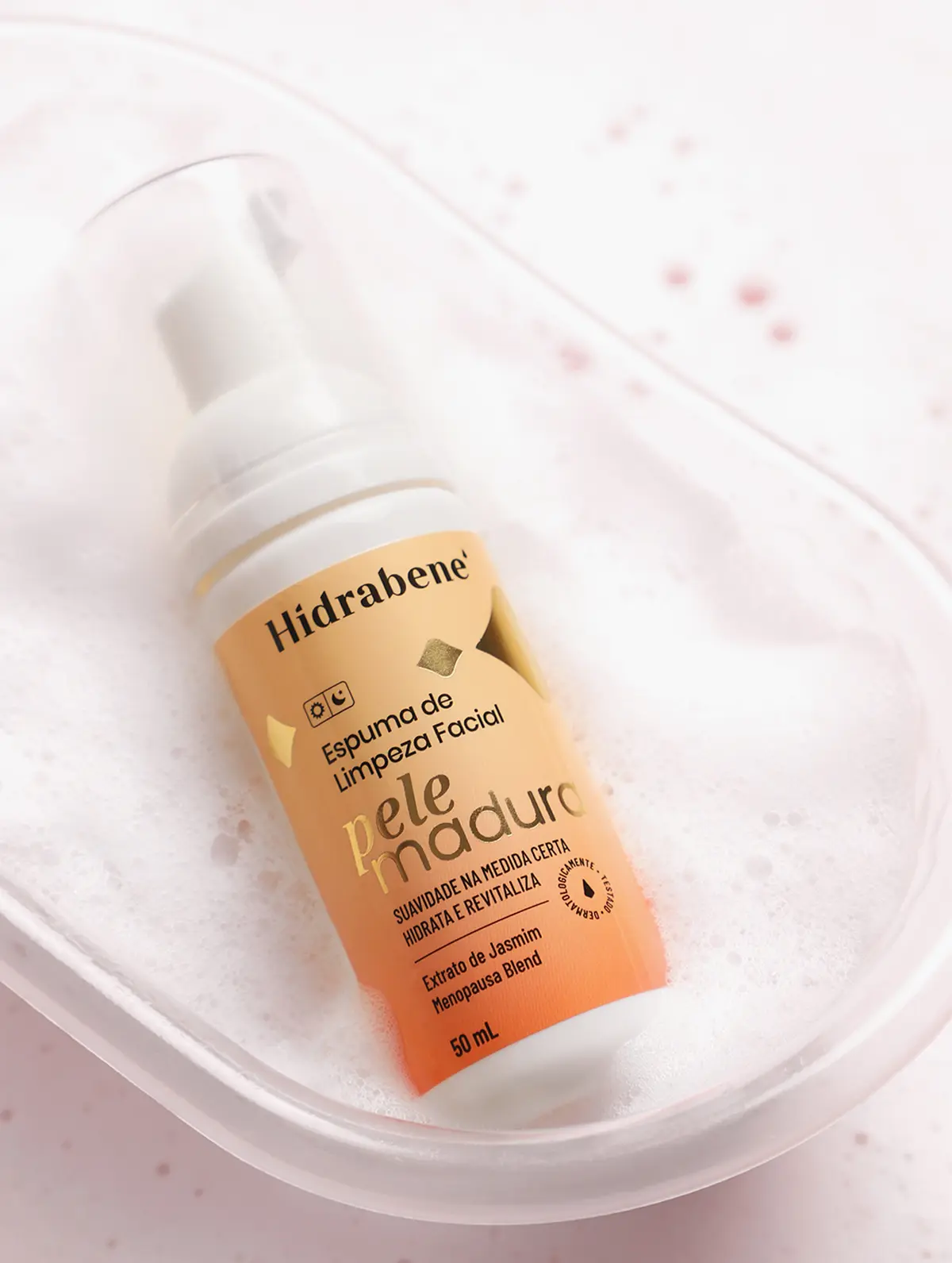 Espuma de limpeza suave pele madura - Espuma de limpeza suave pele